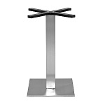 Table Base - 'Total' Square 500 (Brushed Stainless)